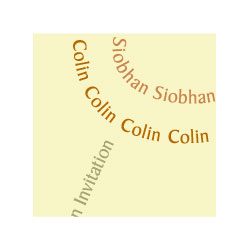 Siobhan & Colin design story.